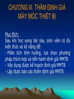 Bài giảng Thẩm định giá tài sản: Chương 3  ThS. Lê Thanh Ngọc