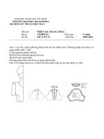 ĐỀ THI và đáp án THIẾT kế TRANG PHỤC ktra HK102 