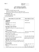 giáo án tự nhiên xã hội 1 cả năm