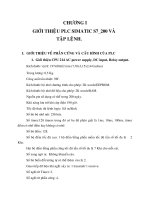 CHƯƠNG 1 GIỚI THIỆU PLC SIMATIC s7 200 và tập LỆNH