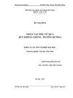 Nhân vật phụ nữ qua bến không chồng   dương hướng 