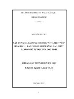 Xây dựng e learing chương nitơ photpho hoá học 11 ban cơ bản nhằm nâng cao chất lượng giờ tự học của học sinh 