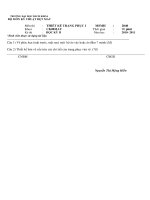 ĐỀ THI và đáp án THIẾT kế TRANG PHỤC thi HK102 