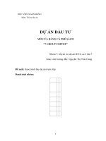 phân tích dự án đầu tư mở của hàng cà phê sách 7 gruop coffee 