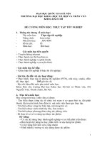 Môn học thực tập tốt nghiệp 