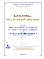 Hồ sơ địa chất cao ốc SSG TOWER quận Bình Thạnh