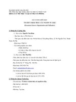 Đề cương môn học tổ chức khai thác các nguồn tư liệu 