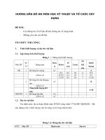 HƯỚNG dẫn đồ án môn học kỹ THUẬT và tổ CHỨC xây DỰNG