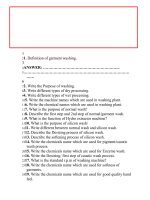 Important 90 questions of garments washing  dyeing 