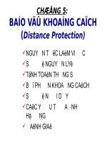 CHƯƠNG 5 bảo vệ KHOẢNG CÁCH (distance protection)