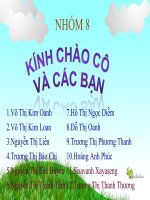 Bài giảng slide CÁC LOẠI QUẢ CỦA BÉ