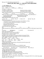 ĐỀ KIỂM TRA NITOPHOTPHO RẤT HAY CÓ ĐÁP ÁN KÈM TRẮC NGHIỆM TỰ LUYỆN