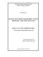 Hướng dẫn hình thành biểu tượng hình học cho trẻ mầm non