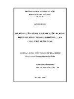 Hướng dẫn hình thành biểu tượng định hướng trong không gian cho trẻ mầm non 