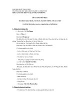 Đề cương bài giảng môn học tổ chức khai thác sử dụng nguồn thông tin lưu trữ 