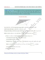 Chuyên đề hình học giải tích trong mặt phẳng 2