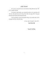 Đồng dao và vai trò của nó đối với sự hình thành các tập tính ban đầu của trẻ mầm non 