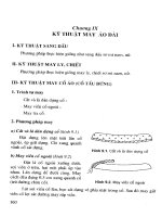 TÀI LIỆU kỹ THUẬT MAY áo dài 