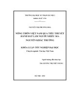 Nông thôn việt nam qua tiểu thuyết mảnh đất lắm người nhiều ma   nguyễn khắc trường 