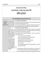 Tuyển tập câu hỏi và bài tập luyện thi Đại học môn Lịch sử