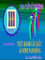 TÀI LIỆU cắt MAY   THỰC HÀNH cắt GIẤY áo sơ MI NAM RỘNG