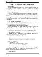 Thiết kế đập bê tông trọng lực