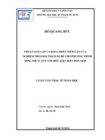 THUẬT GIẢI LẶP VÀ KHAI TRIỂN TIỆM CẬN CỦANGHIỆM THEO HAI THAM SỐ BÉ CHO PHƯƠNG TRÌNH SÓNG PHI TUYẾN VỚI ĐIỀU KIỆN BIÊN HỖN HỢP