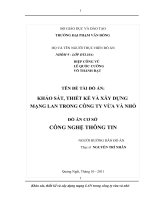 Khảo sát, thiết kế và xây dựng mạng lan trong công ty vừa và nhỏ