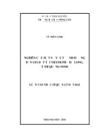 Nghiên cứu một số yếu tố ảnh hưởng đến giá đất thành phố hạ long tỉnh quảng ninh