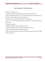 ĐỀ THI THỤC TẬP KĨ THUẬT