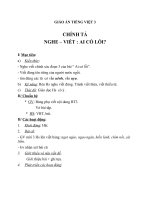 Giáo án tiếng việt 3 tuần 2 bài chính tả   nghe   viết ai có lỗi, phân biệt uêchuyu, sx, ănăng 4