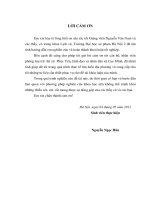 Biến đổi cơ cấu kinh tế   xã hội ở xã cao minh (thị xã phúc yên, tỉnh vĩnh phúc) từ 1986 đến 2010 