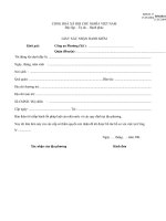 Mẫu biên bản bàn giao tài liệu