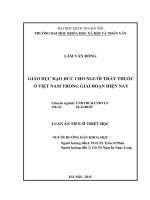 toàn văn Giáo dục đạo đức cho người thầy thuốc ở Việt Nam trong giai đoạn hiện nay