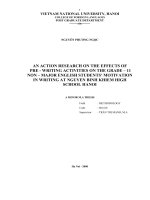 Nghiên cứu thực nghiệm dạy viết môn Tiếng Anh lớp 11