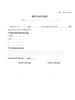 Mẫu biên bản cuộc họp