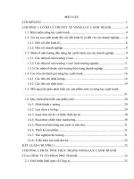 Phân tích thực trạng và đề xuất một số giải pháp phát triển sản phẩm mới nhằm tăng tính cạnh tranh của Công ty Cổ phần Phú Thành