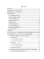 Chính sách đổi mới nhằm thúc đẩy chuyển giao kết quả nghiên cứu vào thực tiễn trong lĩnh vực nông nghiệp tại các vùng dân tộc thiểu số và miền núi Tây bắc ( Nghiên cứu trường hợp tại huyện Mộc Châu, tỉnh Sơn La)