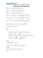 Bài tập bất đẳng thức hay nhất