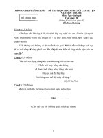 Đề thi học sinh giỏi môn Ngữ văn lớp 6 năm học 2013 - 2014 huyện Lâm Thao, Phú Thọ