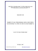 Nghiên cứu đặc tính sinh học giống chó hmông cộc đuôi phục vụ công tác huấn luyện nghiệp vụ