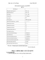 ĐỒ ÁN MÔN HỌC THIÊT KẾ ĐỘNG CƠ ĐỐT TRONG