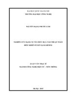 Nghiên cứu mạng tự tổ chức dựa vào thuật toán điều khiển fuzzy q   learning 