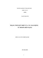 Trạng thái kết hợp của các dao động tử boson biến dạng 