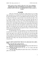 phương án thiết kế nhà máy sửa chữa lớn xe tải KIA-RHINO-SUPER DELUSE với tải trọng tấn, công suất nhà máy 250 xe 50 hộp số năm