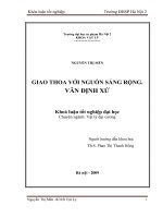 Giao thoa với nguồn sáng rộng  vân định xứ 
