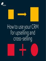 How to use your CRM for upselling and cross selling 
