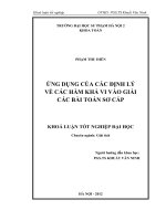 Ứng dụng của các định lý về các hàm khả vi vào giải các bài toán sơ cấp 