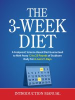 3 week diet  best seller training 