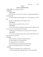 Giáo án tích hợp liên môn sinh 8